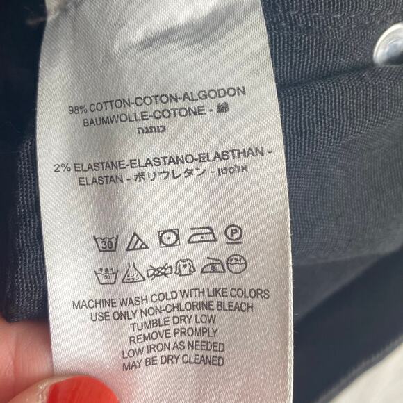 Free People Womens Denim Great Heights Black Frayed Raw Hem Skinny Jeans Size 26 - Picture 11 of 11